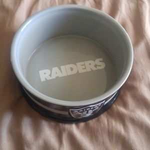 Oakland Raiders pet bowl